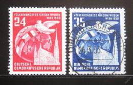 Poštové známky DDR 1952 Kongres národù Mi# 320-21 Kat 14€