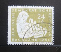 Poštová známka DDR 1950 Dívka s hudebním nástrojem Mi# 257 Kat 12€