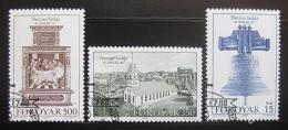 Poštové známky Faerské ostrovy 1989 Kostel Havnar Mi# 179-81