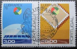 Poštové známky Portugalsko 1976 LUBRAPEX výstava Mi# 1330-31 Kat 5€