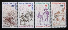 Poštové známky Dahomey 1975 Americká revolúcia Mi# 636-39