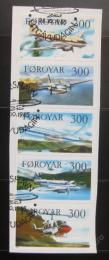 Poštové známky Faerské ostrovy 1985 Lietadla, na papíøe Mi# 125-29