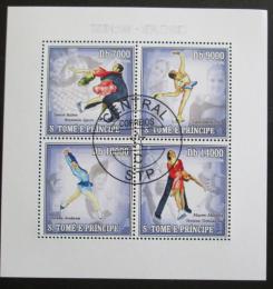 Poštové známky Svätý Tomáš 2006 ZOH Turín, krasobruslení Mi# 2734-37