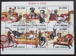 Poštové známky Svätý Tomáš 2010 Maèky a psi Mi# 4308-13