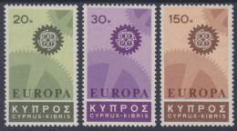 Poštové známky Cyprus 1967 Európa CEPT Mi# 292-94
