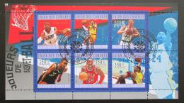 Poštové známky Komory 2010 Basketbalové hvìzdy Mi# 2865-70