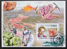 Poštová známka Komory 2009 Mineralogové Mi# Block 463 Kat 15€