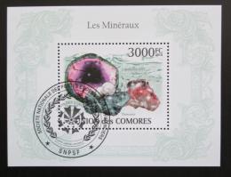 Poštová známka Komory 2009 Minerály Mi# Block 562 Kat 15€