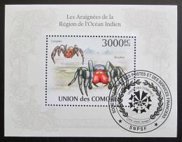 Poštová známka Komory 2009 Pavúky Mi# Block 571 Kat 15€
