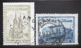 Poštové známky Nemecko 1923 Architektúra Mi# 261-62