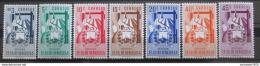 Poštové známky Venezuela 1952 Znak Bolívar, RARITA Mi# 756-62 Kat 80€