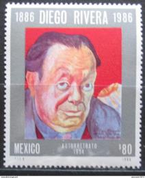 Potov znmka Mexiko 1986 Diego Rivera, mal Mi# 2009 - zvi obrzok