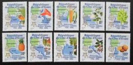 Poštové známky Pobrežie Slonoviny 2005 Európa CEPT Mi# 1461-70 Kat 23€