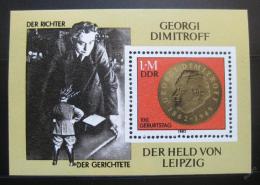Poštová známka DDR 1982 Juraj Dimitrov Mi# Block 68