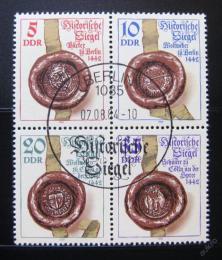 Poštové známky DDR 1984 Historické peèetì Mi# 2884-87
