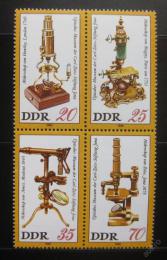 Poštové známky DDR 1980 Múzeum optiky, Jena Mi# 2534-37