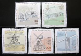 Poštové známky Nemecko 1997 Mlýny Mi# 1948-52 Kat 13€