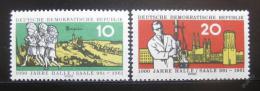 Poštová známka DDR 1961 Založení Halle Mi# 833-34