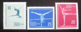 Poštová známka DDR 1961 Pohár v gymnastice Mi# 830-32