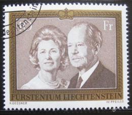Poštová známka Lichtenštajnsko 1974 Knížecí pár Mi# 614 Kat 8€