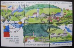 Poštové známky Lichtenštajnsko 1999 Unterland Mi# Block 16