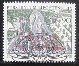 Poštová známka Lichtenštajnsko 1996 Rakúsko milénium Mi# 1137