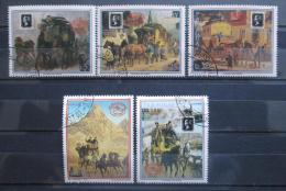 Poštové známky Paraguaj 1990 Poštovní pøeprava Mi# 4477-81