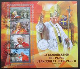 Poštové známky Kongo 2014 Kanonizace papežù - zväèši� obrázok