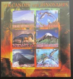 Poštové známky Malawi 2007 Dinosaury a sopky neperf. Mi# N/N