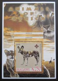 Poštová známka Malawi 2005 Pes hyenovitý, skauting
