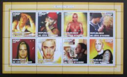 Poštové známky Pobrežie Slonoviny 2002 Eminem, zpìvák