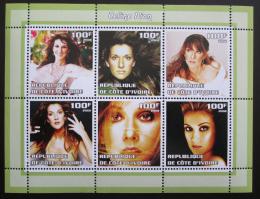 Poštové známky Pobrežie Slonoviny 2002 Celine Dion, zpìvaèka