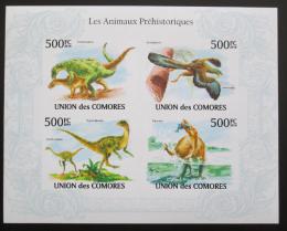 Poštové známky Komory 2009 Dinosaury neperf. Mi# 2646-49 B