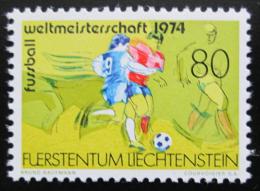 Poštová známka Lichtenštajnsko 1974 MS ve futbale Mi# 606