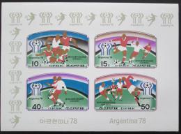 Poštové známky KLDR 1977 MS ve futbale neperf. Mi# 1676-79 B