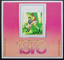Poštová známka Togo 1978 MS ve futbale Mi# Block 128 Kat 15€