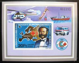 Poštová známka Maïarsko 1981 Èervený kríž neperf. Mi# Block 149 B Kat 30€