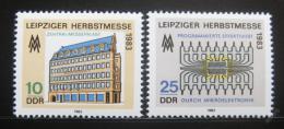 Poštové známky DDR 1983 Ve¾trh v Lipsku Mi# 2822-23