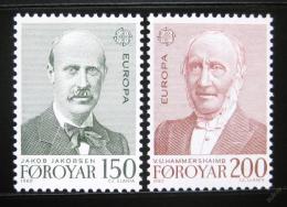 Poštové známky Faerské ostrovy 1980 Európa CEPT Mi# 53-54