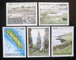 Poštové známky Faerské ostrovy 1987 Ostrov Hestur Mi# 154-58