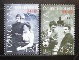Poštové známky Faerské ostrovy 2000 Folková škola Mi# 372-73