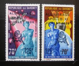 Poštové známky Dahomey 1969 Pøistání na Mìsíci Mi# 387-88