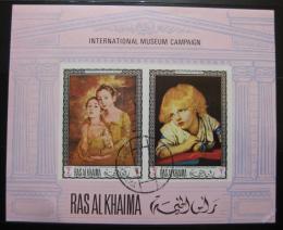 Poštové známky Rás al-Chajma 1968 Umenie neperf. Mi# Block 44 B