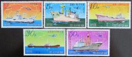 Poštové známky KLDR 1978 Lode Mi# 1725-29