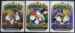 Poštové známky KLDR 1981 MS ve futbale Mi# 2094-96