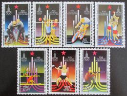 Poštové známky KLDR 1979 LOH Moskva Mi# 1881-87