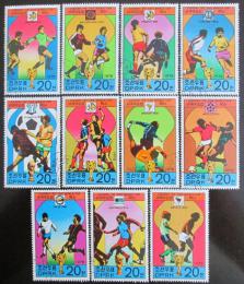 Poštové známky KLDR 1978 História MS ve futbale Mi# 1733-43