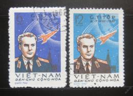 Poštové známky Vietnam 1961 Gherman Titov Mi# 181-82