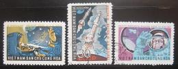 Poštové známky Vietnam 1962 Let Vostoku 3 a 4 Mi# 240-42