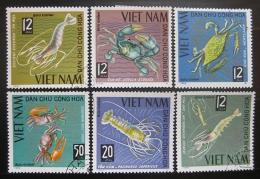 Poštové známky Vietnam 1965 Korýši Mi# 387-92